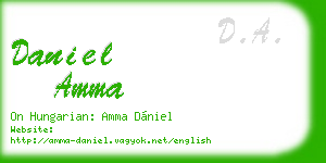 daniel amma business card