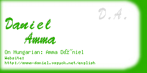 daniel amma business card